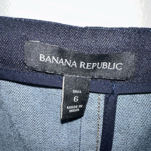 Banana Republic Dark Blue Denim Pencil Dress Size 6 - Picture 7 of 8